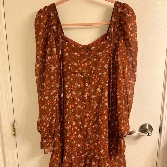 Sadie & Sage Barn Dress in Rust - Picture 2 of 3